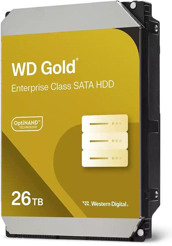 WD Gold Serie Interne Harde Schijf 26TB SATA III Enterprise