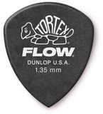 Dunlop Jim Dunlop Tortex Flow Plectrums - 1.35 mm - Grijs - Player's Pack (12 Stuks)