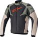Alpinestars T-Jaws V3 wasserdichte Motorrad-Textiljacke, Schwarz/Oliv, Größe S