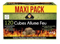 MAXIPACK CHEMINET 15720-12 Aanmaakemmer, doos met 120 stuks natuurlijke emmers voor het aansteken van open haarden, kachels en/of open haarden