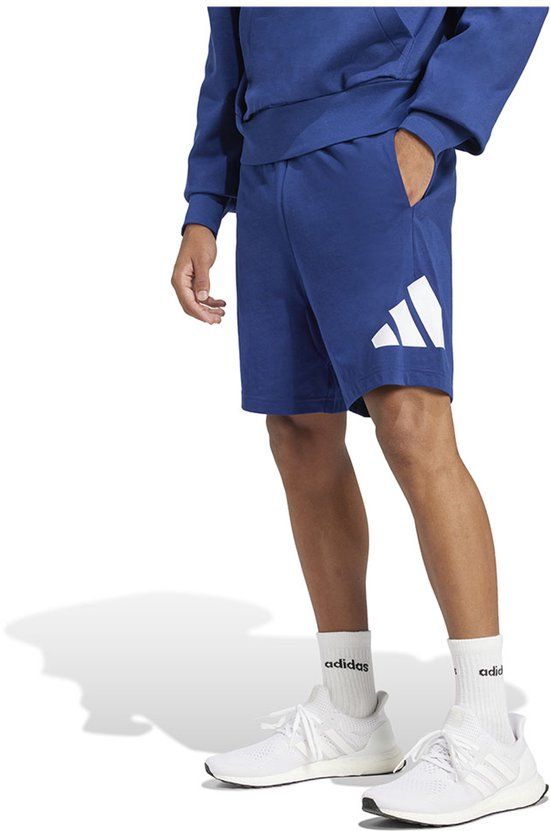 Adidas Essentials Big Logo Single Jersey Korte Broek Blauw XL