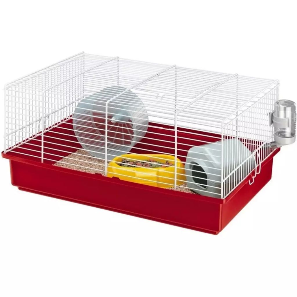 Ferplast Criceti 9 Hamsterkooi ROOD - 46 x 29 5 x 23 cm