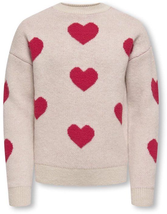 ONLY Kids ONLY winter sweater meisjes - grijs - KogNaja - regular fit, gebreid
