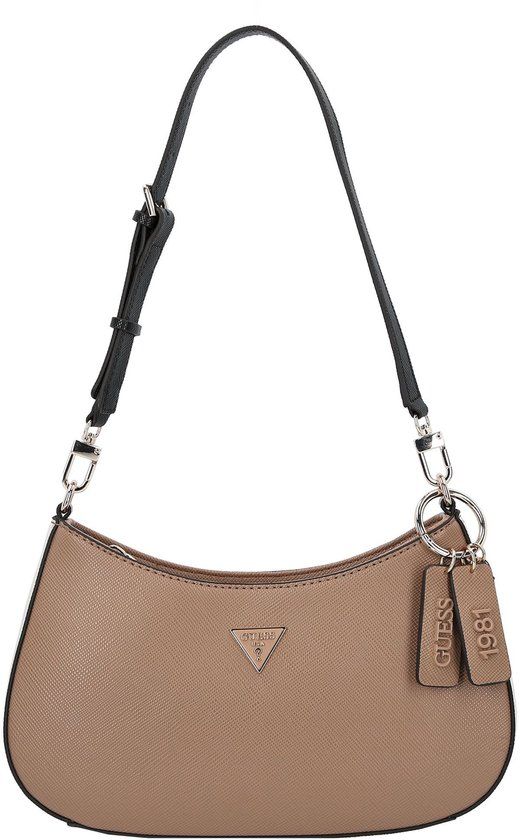 GUESS Noelle II Top Zip Shoulder Bag - Tan Multi - Women's Shoulder Bag