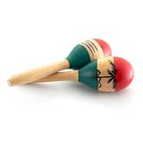 World Rhythm MAR64-NT handgeschilderde houten maracas