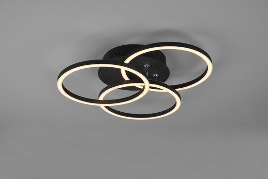 RL LIVE YOUR LIGHT REALITY CIRCLE - Plafondlamp - Zwart mat - incl. LED 27W - Afstandsbediening - Dimbaar - Zwenkbaar - Lichtkleur instelbaar