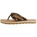 Tamaris Damen Pantolette Zehentrenner mit gemustertem Stoffriemen 1-27149-46, Größe:38 EU, Farbe:Braun