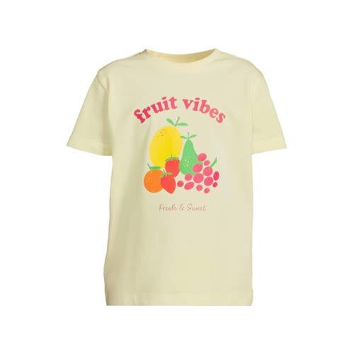 Orange Stars T-shirt lichtgeel