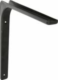 AMIG Plankdrager/planksteun van metaal - gelakt zwart - H250 x B350 mm