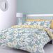 Catherine Lansfield Inga Leaf dekbedset, polyester katoen, groenblauw, eenpersoons