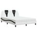 Maison Exclusive - Lit « Viana » avec matelas blanc et noir, 140 x 190 cm, simili cuir