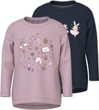 NAME IT NMFVIX 2P LS TOP Meisjes Lange mouwen shirts