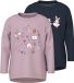 NAME IT NMFVIX 2P LS TOP Meisjes Lange mouwen shirts