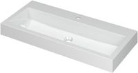 Wastafel INK Momento Wastafel Polystone met 1 Kraangat - 1000x450x90 mm - Glans Wit