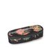 Franco Cosimo Panini Propaganda Etui voor schoolpropaganda, ovaal etui, licht, compact, eenvoudig te dragen en in de rugzak op te bergen, praktische ritssluiting, 8 x 22 x 8 cm, Zwart, casual