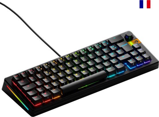 Glorious Gaming GMMK 3 HE 65% Prebuilt Toetsenbord Gamen USB AZERTY Frans Zwart