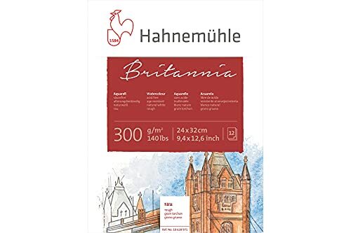 hahnemühle 10628980 tekenblokken en schetsboeken aquarelblok 24 x 32 cm 300 g 12 vellen