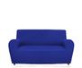 GEMITEX Magic 4-zits bankovertrek in effen stof en elastisch, polyester, elektrisch blauw, rugleuning tot 280 cm