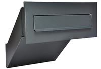 Brievenbus inbouw antraciet mat