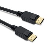 PremiumCord DisplayPort 1.4 kabel, M/M, 0,5 m, DisplayPort naar DisplayPort, 32,4 Gbit/s, video tot 8K bij 30 Hz, 5K bij 60 Hz, 4K bij 120 Hz, 2160p, HDCP 2.2, vergulde stekkers, zwart.