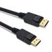 PremiumCord DisplayPort 1.4 kabel, M/M, 0,5 m, DisplayPort naar DisplayPort, 32,4 Gbit/s, video tot 8K bij 30 Hz, 5K bij 60 Hz, 4K bij 120 Hz, 2160p, HDCP 2.2, vergulde stekkers, zwart.