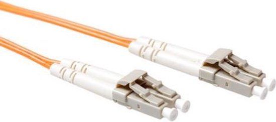 ACT RL9003 Glasvezel Patchkabel Duplex LSZH - LC/LC 62.5/125µm OM1 - 3 meter