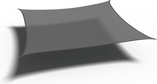 Platinum Sun & Shade Coolfit Schaduwdoek Vierkant 500x500cm Antraciet