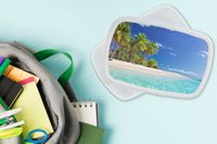 MuchoWow Broodtrommel Wit - Lunchbox - 18x12x6 cm - BPA-vrij - Luchtdicht - Rechthoekig