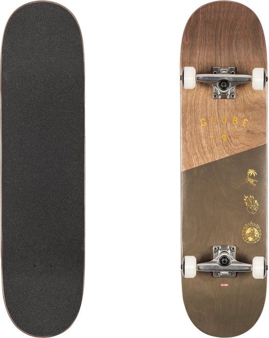 Globe G1 Insignia 8.25 Skateboard Dark Maple-Green