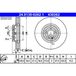 ATE Lot De 2 Disques De Frein 24.0130-0262.1 Mercedes-benz 247 421 19 12