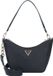 GUESS Eco Gloriana Top Zip Shoulder Bag Black Zwart