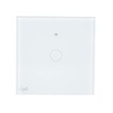 Smart PNI SafeHome PT101L Smart Switch WiFi Touch, 10A, Tuya Smart App, Alexa & Google Assistant Compatible, Live Wire, No Neutral