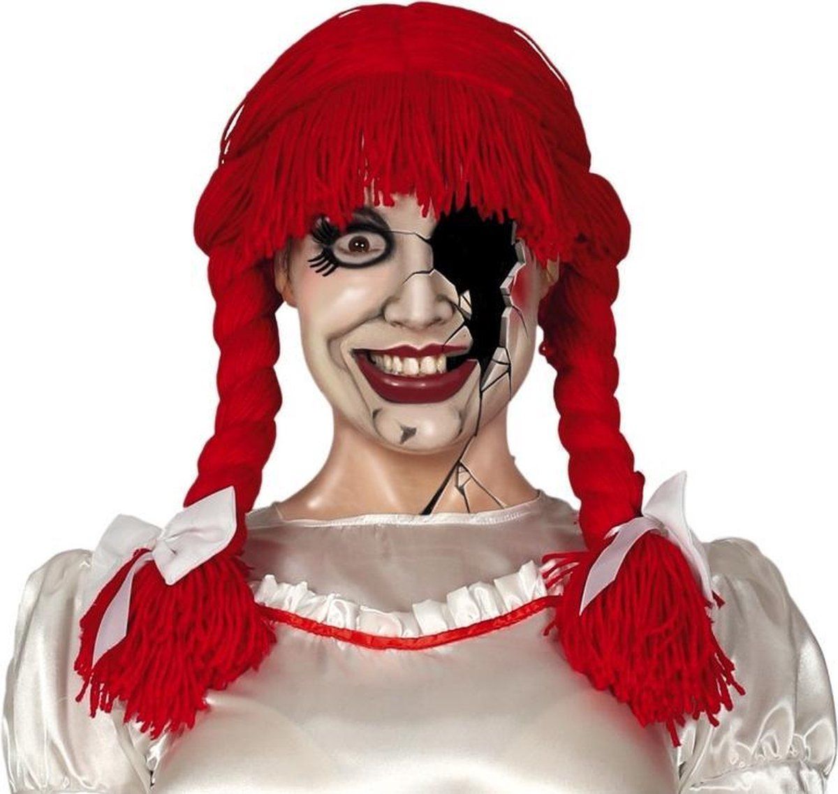 Fiestas Guirca Killer Doll Wig Women's Synthetic Red