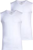Ragman Onderhemd Set van 2 Wit V-hals Mouwloos Katoen 3XL