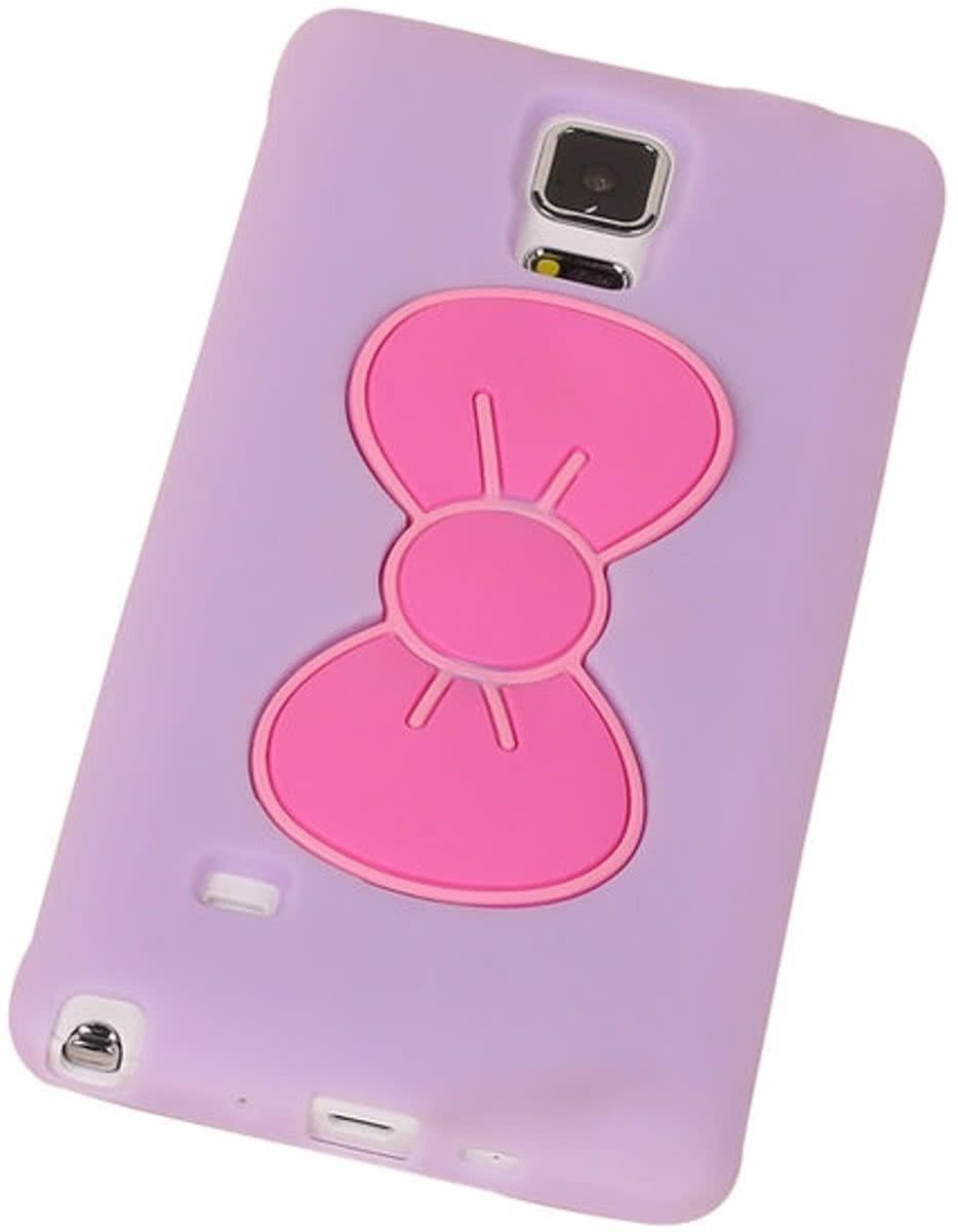 Best Cases Samsung Galaxy S5 - Vlinder Paars TPU Case Telefoonstandaard Hoesje