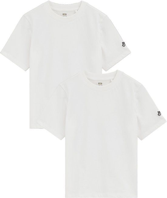 WE Fashion Jongens T-shirt met embroidery, 2-pack