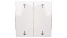 B.Vierkant Hager B.Vierkant Dubbele toets symbool/pijl/wit glans 5316448999