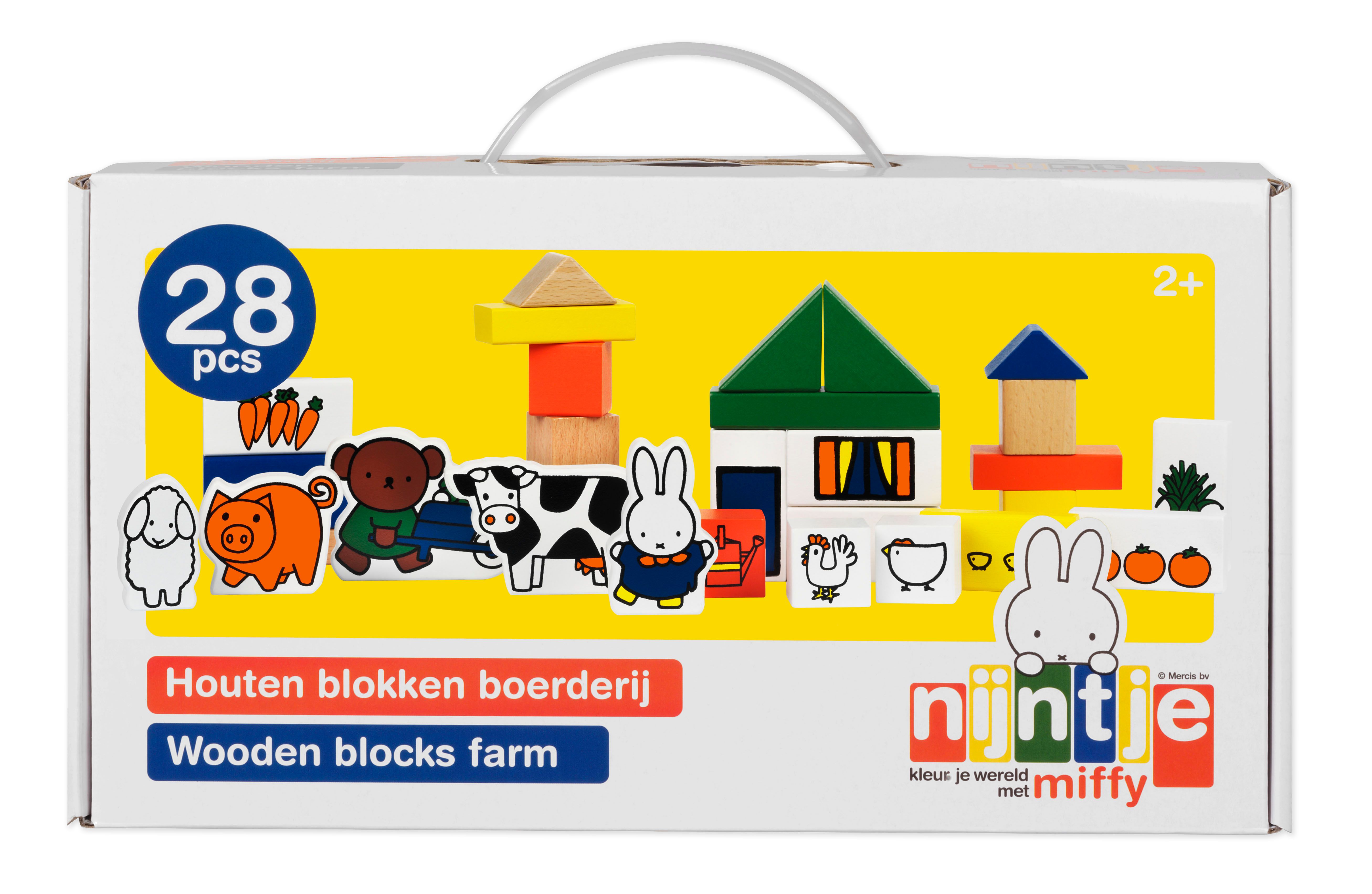 Bambolino Nijntje Blokken Boerderij - Hout - Unisex