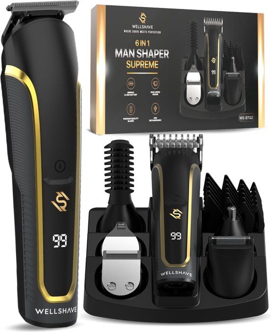 Wellshave 6 in 1 Baardtrimmer Supreme