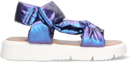 VINGINO VIN826182-976 Meisjes Platte Sandalen - Paars - Leer - Klittenband - Maat 28