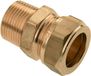 Bonfix Messing knelfitting puntstuk 15mm x 1/2inch FxR