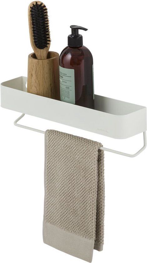 Sealskin Brix - Wandrek met handdoekrek - 35 cm - Wit