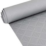 ANRO Rubberen Mat Traanplaat Grijs 140x200cm – TPE Geurarm Antislip Werkplaatsvloer Garagemat