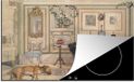 Merkloos KitchenYeah® Inductie beschermer 77x51 cm - Cosy corner - Carl Larsson - Inductie kookplaat accessoire