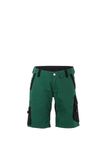 Planam Norit Korte Broek Damesshorts, GroenZwart, Maat M