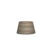 Zarivy Tafelscherm E27 van grijs hout, afmetingen: 20 x 15 x 12,5 cm, ideaal voor decoratieve lampen en gezellige omgevingen.