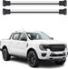 Ford Ranger T6 P703 2022-2026 Aluminium Argent Barres de toit (2 pièces)