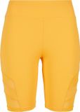 Urban Classics High Waist Tech Mesh Korte cycle broek Dames L Geel