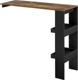 en.casa Bartafel Bromoella wandmontage 120x45x106 cm zwart eiken