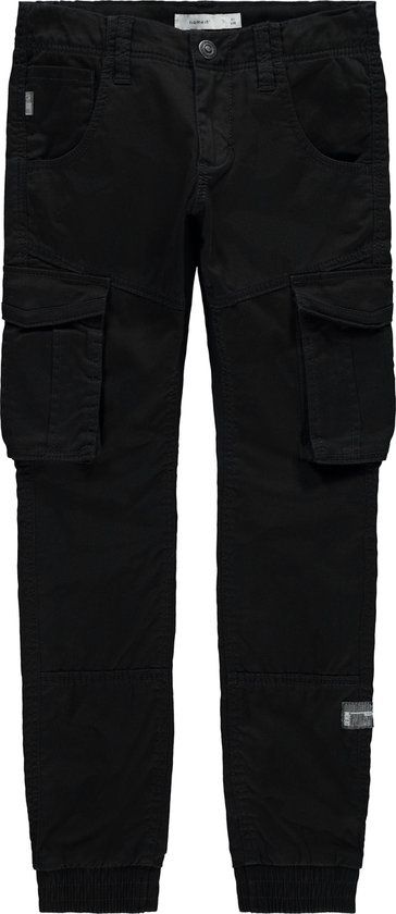 NAME IT NITBAMGO - Cargobroek - Jongens - Maat 146 - Zwart